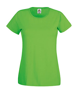T-SHIRT ORIGINAL DONNA - FRUIT OF THE LOOM lime